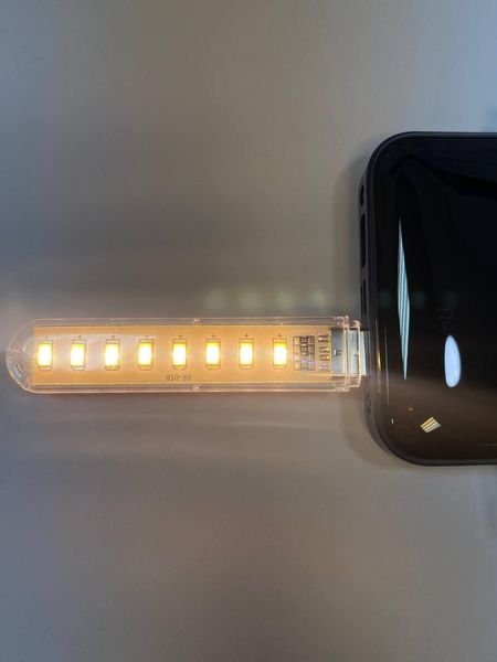 Світлодиодний USB LED ліхтарик (USB 5V) L1004 фото